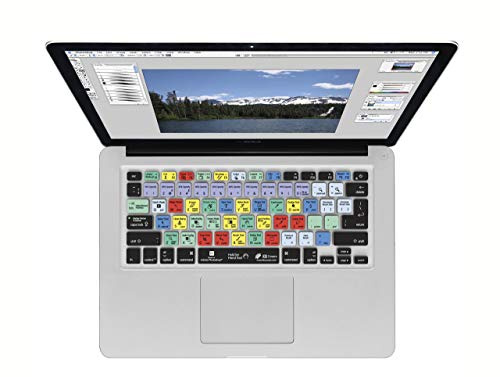 KB Covers Photoshop Keyboard Cover - langlebige Tastaturabdeckung, deutsches Layout, abwaschbar - für MacBook Pro Late 2016+ mit w-Touch Bar, schwarz PSAD-MTB-QZ