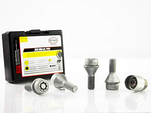 Fits Fiat Ducato Boxer Campervan M16 Thread 2007-onwards M16x1.5x30 194/5 Heyner Germany Locking Wheel Nuts Set 4 Car Security Locks Anti-theft