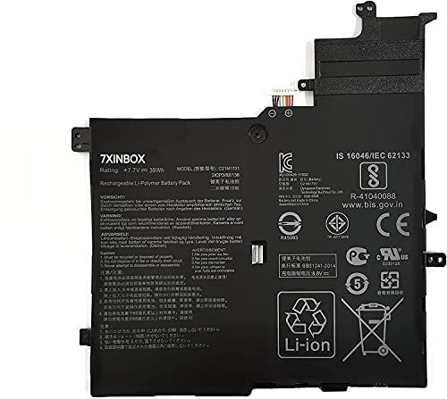 7XINbox C21N1701 7,7V 39Wh Laptop-Akku Ersatz für Asus VivoBook S460UA K406UA S460U Serie S406UA-BM146T S406UA-BM148T S406UA-BM360T