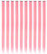 10 Stück Farbige Haarverlängerungen Clips 22 Zoll Farbige Clip Synthetische Haarteile für Frauen Mädchen Cosplay Fashion Party （Gerade,Rosa）