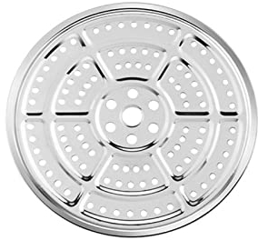 Support rond en acier inoxydable pour cuiseur vapeur, autocuiseur, insert marmite, plaque vapeur, cuisson du pain grillé, salade, facile à nettoyer, 24 cm