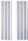 MRTREES Rideau Occultants 140x240 cm Blanc-Gris Rideau Occultant Thermiques Anti Chaleur pour Salon Chambre Rideau Séparation de Pièce pour Cuisine Rideau Dressing Lot de 2 à Oeillets
