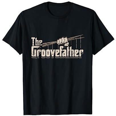 J.BERGSONN Vintage-Trommeln, Unisex Erwachsene und Kinder T-Shirt, Schwarz, S, Kurzarm, Klassische Passform, Retro Vintage Drum T-Shirt