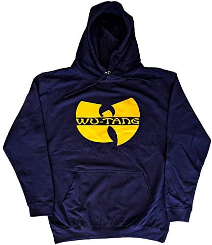 Wu-Tang Clan Kapuzenpullover Band Logo Nue offiziell Unisex Navy Blau Pullover S