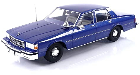 MCG kompatibel mit Chevrolet Caprice FBI Police 1987 dunkelblau metallic Modellauto 1:18