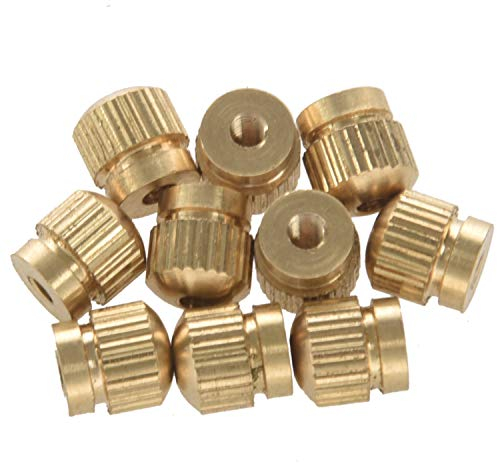 Barabesty 10er-Pack Tenorhorn-Schlüsselknöpfe für Trompete, Tenorhorn, Kornett - Zubehör, Metall, B♭, Gold