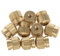 Barabesty 10er-Pack Tenorhorn-Schlüsselknöpfe für Trompete, Tenorhorn, Kornett - Zubehör, Metall, B♭, Gold