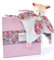 DOUDOU ET COMPAGNIE - BOH'AIME - Doudou Faon Blanc avec Pétales - Boite Cadeau - 27 Cm - Idée Cadeau de Naissance Fille et Garçon - Garantie Doudou Perdu - DC4021