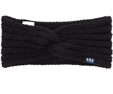 ROYAL SCOT Knotted Headband, Black/Grey