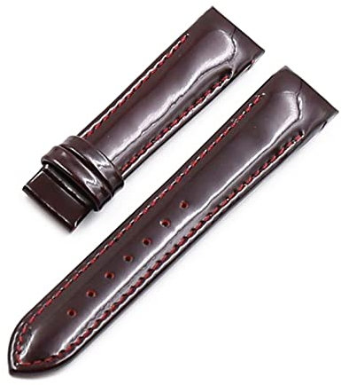 YANLITIAN Uhrenzubehör, Lederarmband, weiblich, kompatibel mit Tissot weiblichem Uhrengürtel 1853 Leder Cool Map T035 Kutu Damenuhr mit T035210A Anzug (Farbe: weinrot, Größe: 18 mm)