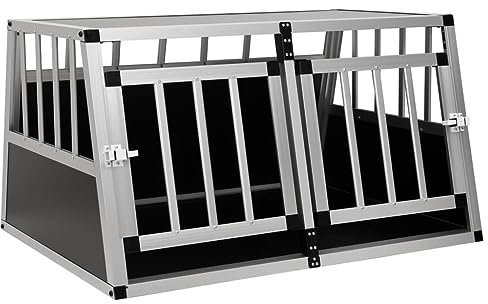 INLIFE Hundetransportbox mit Doppeltür 89 x 69 x 50 cm,14,05 KG,170667