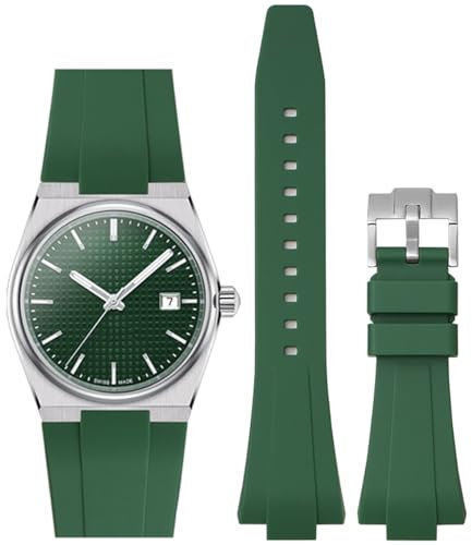 Stanchev Armband für Tissot PRX Serie, Schnellverschluss, Weiches Silikonband, 12 mm, für Herren und Damen, Ersatzarmbänder für 40 mm Uhr