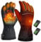 Sadodo Rechargeable USB Heated gloves,Gloves With 2pcs 4000Mah Battery,for Men and Women,Motorcycle Electric Thermostatic Gloves,3 Heating Setting,Hand Warmer for Winter Hiking,Skiing,L