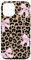 iPhone 12/12 Pro Light Pink Ribbon Bow Coquette On Cheetah Leopard Print Case