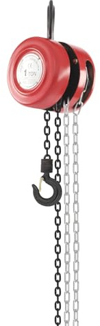 HandKettenzug 1000kg 3m Kette Kettenflaschenzug Handkettenzug Seilzug mit 360° drehbarer Haken