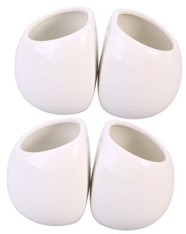 CIMAXIC Lot De 4 Pots De Fleurs Muraux en Terre Cuite À Suspendre pour Décoration Extérieure