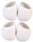 CIMAXIC Lot De 4 Pots De Fleurs Muraux en Terre Cuite À Suspendre pour Décoration Extérieure