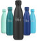 Cantimplora Acero Inoxidable 500ml, A Prueba de Fugas, Botella Termica sin BPA, Termica Botella Reutilizable, Garrafa Termica con Doble Pared para Deporte, Oficina, Escuela, Senderismo, Camping