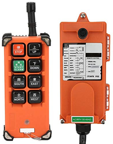 Paranco Elettrico con Telecomando Wireless 2 Trasmettitore 1 Ricevitore 380 V per Controllo Industriale
