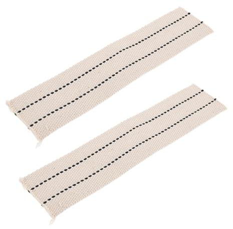 Abaodam Mèches Plates Coton 22cm 2 Pièces pour Lampe à Pétrole | Feu A Petrole A Meche, Recharge de Mèche pour Lampe à Huile, Mèche de Lanterne à Huile
