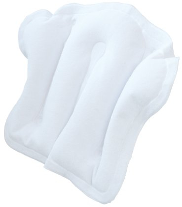 Homecraft Inflatable Bath Pillow, Comfortable Bath Cushion for Head, Neck, and Back, Non-Slip Suction Feet and Terry Cloth Cover, Quality Support, Bathtub Accessory (Eligible for VAT relief in the UK)