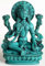 Buddhafiguren - Lakshmi 14 cm Resin türkis die Göttin der Liebe und Fruchtbarkeit, des Glücks, Reichtums und Gesundheit Statue