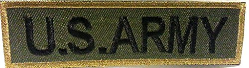 B2see Aufnäher Set, Militär Patches Army SWAT Air Force, 10 x 8 cm, Aufbügeln, Stickerei für Kleidung (US Army)