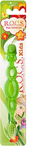 R.O.C.S. Zahnbürste für Kinder 3-7 Jahre Extra weich - Buntes Design- Sichere Zahnbürste- Für Kinder (farbe kann nicht ausgewählt werden)