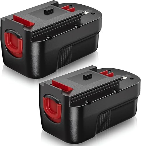 VANTTECH 2Pack HPB18 18V 4.0Ah Ni-Mh Replacement for Black and Decker 18V Battery Ni-Mh Compatible with HPB18-OPE 244760-00 A1718 FS18FL FSB18 Firestorm