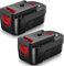 2 Packs 3.6Ah HPB18 Replacement Battery for Black and Decker Battery 18V Ni-Mh Compatible with HPB18-OPE 244760-00 A1718 FS18FL FSB18 Firestorm