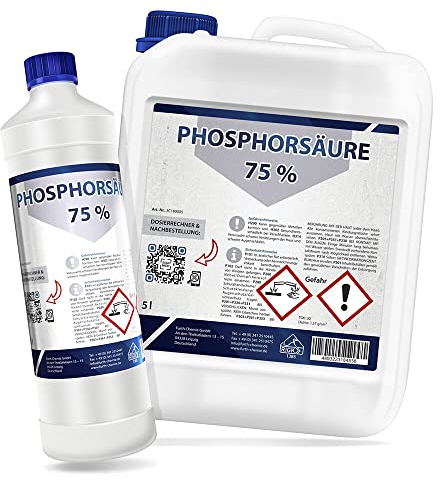 Phosphorsäure 75%, 1 L | Entroster, Rostlöser, Rostentferner, Rostumwandler (1, 5, 10 L)