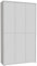 Forte Alice Springs Schuhschrank 100 110, moderner Flurschrank mit 6 Türen und 15 Einlegeböden, Holzwerkstoff, Secret Grey, 109,2 cm breit x 191,9 cm hoch x 34,9 cm tief