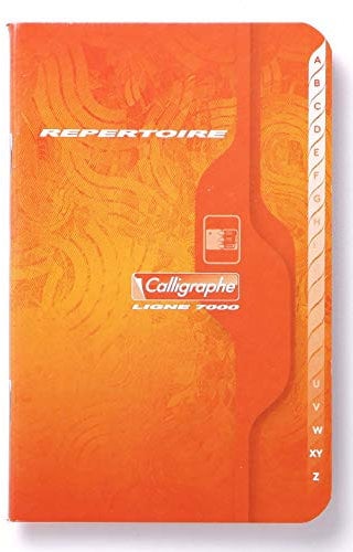 Clairefontaine 821C - Packung mit 10 Vokabelheften Calligraphe, geheftet, 9x14 cm, 48 Blatt kariert, 70g, farbig sortiert, 1 Pack