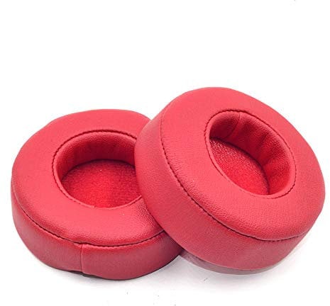 Replacement Mixr Earpads Ear Pad Cushion Cover Ear Cups Repair Parts Compatible with Beats Mixr On-Ear Headphones (Red)