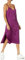 The Drop Ana Vestido de estilo lencero de largo medio y efecto de seda con cuello de pico para Mujer, XS, Zumo de uva