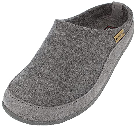 HAFLINGER Blizzard Skane Filzpantoffel Hausschuh Gummisohle Unisex