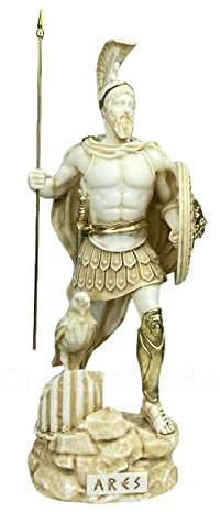 Ares Mars Griechische römische Olympische Gott des Krieges Statue Skulptur Figur 36,5 cm