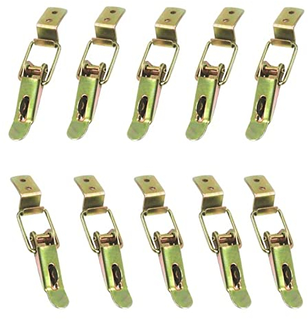 10 Piezas Cierre de Palanca, Abrazadera de Palanca, Cierre para Cajas de Madera, Palanca Pestillo, Cerradura Caja Madera, Cierre Falleba Para Cajas de Herramientas, Para Cajas de Herramientas, Cajas