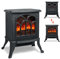 Froadp Cheminée Électrique avec Chauffage et Feu de Cheminée Effet Flamme LED Poêle à Cheminée 750W / 1500W Radiateurs Électriques pour Salon Salle à Manger Chambre