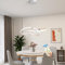 Pendelleuchte Esstisch Modern LED Hängelampe Esstischlampe Esszimmerlampe Dimmbar mit Fernbedienung Ring Deckenleuchte Höhenverstellbar für Schlafzimmer Flur Bar Küche Büro Hängend Lampe (Weiß)