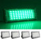 MODOAO Lot de 4 projecteurs d'extérieur 50 W 4800 lm LED vert étanche IP66 pour cour, jardin, garage, pelouse, cour