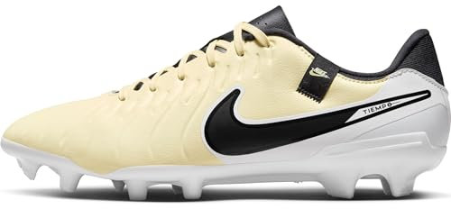 Nike Herren Legend 10 Academy Fg/Mg Fußballschuhe, Lemonade/Black-MTLC Gold Coin, 41 EU
