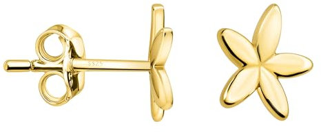 SOFIA MILANI - Damen Ohrringe 925 Silber - vergoldet/golden - Blumen Ohrstecker - E2555