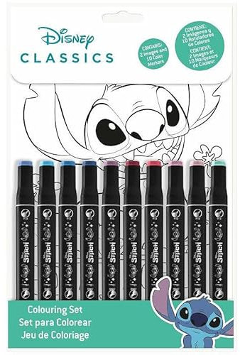 Disney Stitch Kids 2PCS Paint by Numbers with Pen Markers Arts and Crafts