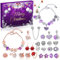 iZoeL Adventskalender Schmuck Lila 2024 Mädchen Teenager Frauen Schmuckkalender Adventskalenderschmuck Weihnachtskalender 24 tolle Damen-Schmuck wie Halskette Ringe Ohrringe Armband DIY