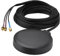Superbat GPS+Dual 4G LTE Combined Antenna Adhesive Magnetic SMA Cellular Antenna with Braided Sheath for Industrial Router, Gateway Modem, Trail Camera, Vehicle Car 4G LTE GPS Tracker etc.
