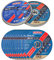 Faithfull Extra Thin 1mm Fast Cut Cutting Discs – 125mm x 1mm x 22.23mm (5 inch) Multi-Cut Disc, 10 Pack with Storage Tin