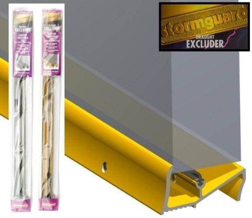 Lowline Traditional Weather Bar - 914mm / 36 Gold Door Threshold Sill Weather Seal by Stormguard