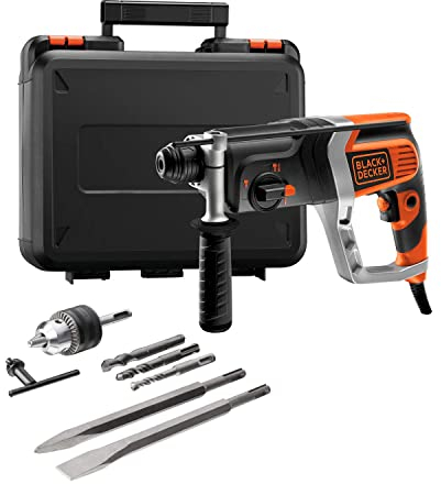 BLACK+DECKER KD990KA Martillo electroneumático 850W y 230V con maletín + portabrocas Modelo 2013