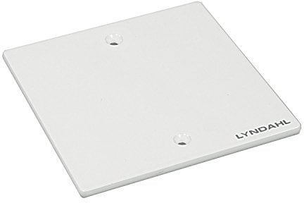 Lyndahl Lautsprecherblende Multimediablende für Lautsprecher, passend für Unterputzdose/Wandeinbaudose Wandanschlussblenden Surround System Weiß Rohblende klein